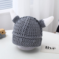 Chapeau de personnage au Crochet Alien vert pour enfant, Crochet à la main à trois yeux, taille personnalisée