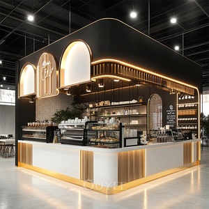 Tủ Trưng Bày Thiết Kế Nội Thất Cửa Hàng Trà Sủi Bọt Kem Tùy Chỉnh Lạ Mắt Quầy Trưng Bày Cửa Hàng Trà Sữa Cà Phê - Product Image 4