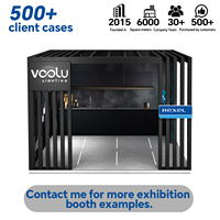 Stand d'exposition modulaire en bois haut de gamme Izexpo, construction en 30 minutes, avec design personnalisé pour salons professionnels