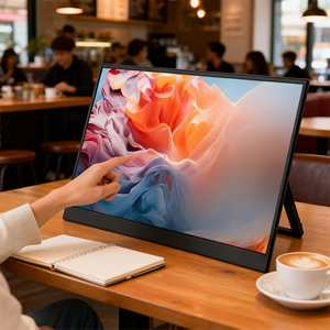 Chất lượng cao màn hình di động 14inch USB C màn hình di động HD bên ngoài du lịch chơi game màn hình cho máy tính xách tay với chân đế - Product Image 2