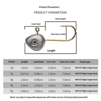 Leurre Micro-organisme Lumineux en Forme de Poisson pour Pêche au Bar en Rivière – Hameçons Jigging Bioniques Miniatures Effet Œil de Poisson