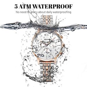 Montre Chronographe de Luxe pour Femme BESSERON avec Mouvement Quartz VD53 SChrono, Bracelet en Cuir de Crocodile de Haute Qualité 38mm, MOQ 100 - Product Image 3