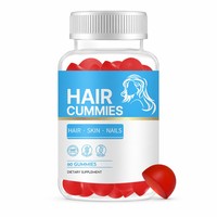 Complément alimentaire en gommes à la biotine haute puissance, marque privée, avec biotine et multivitamines pour des cheveux, une peau et des ongles sains