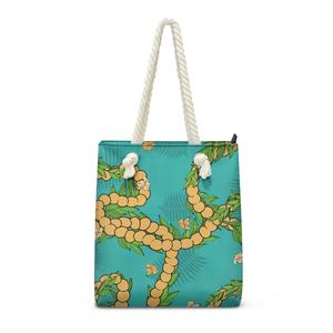 Hawaiian Kukui Nut Tree Lady <b>Tote</b> <b>Bag</b> Print on Demand Dropship Vacation Handbag Elegant Practical Rope Shopping <b>Bag</b> for Women 20 - Product Image 3