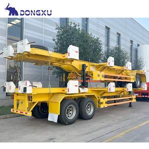 Rangka Truk Kontainer Trailer Dolly 40Ft 20Ft Pengangkut Kontainer Laut Semi Trailer Skeleton - Product Image 3