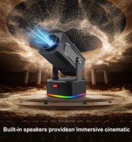 YUXU HCS350 MAX Proyektor Portabel Pintar Konsol Game TV Nirkabel 2.4GHz Pengontrol Android Home Theater Memori 8GB 8GB Game