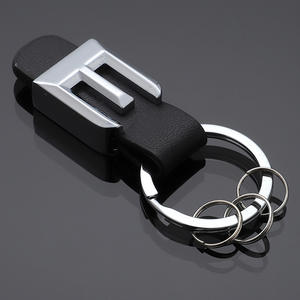 سلسلة مفاتيح سيارة جلدية عالية الجودة متوافقة مع مرسيدس فئة A وفئة B وفئة C وفئة E مع طباعة الشعار، حلقة مفاتيح إعلانية فاخرة - Product Image 6