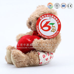 ICTI audits EN71/ <span class=keywords><strong>123</strong></span> OEM personnalisé coeur rouge peluche amour ours en peluche - Product Image 2