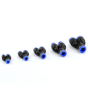 Dde Dade Pneumatics Three Way Y Type <b>Quick</b> <b>Connector</b> Py 04 06 08 10 12 14 16 Mm Pbt Plastic Pneumatic Parts - Product Image 4