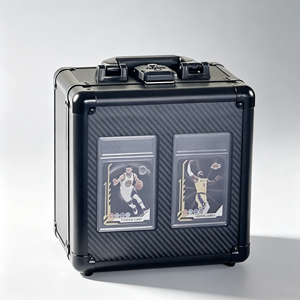 Estuches rígidos Caja de tarjeta de aluminio con cubierta superior transparente para exhibición - Product Image 1