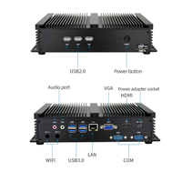 Mini PC Adipcom MFC-4000 Intel 11e génération Core i5-1135G4/i7-1165G7 32 Go DDR4 2xVentilateurs silencieux Ordinateur embarqué Noir Bureau En stock