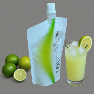 Pochettes d'emballage portable blanc lait PET 250ml imprimées sur mesure sacs à bec anti-fuite de qualité alimentaire pour détergent et boisson - Product Image 5