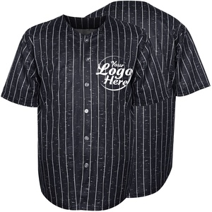 <b>Bulk</b> Men's 100% Cotton Knitted <b>Baseball</b> <b>Jersey</b> Short Sleeve O-Neck Hip Hop T-Shirt with 3D Pattern - Product Image 1