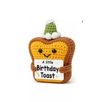 Décoration de toast au crochet faite à la main avec message d'encouragement, carte de soutien positive pour cadeau ou bureau