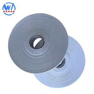 China Wholesale High Quality Recycling Products 0.13MM Thickness Solid Color Double Side Tape Polyester Satin Ribbon