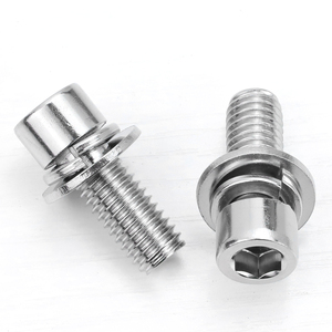 Vis à tête hexagonale en acier au carbone zingué avec jeu de joints M4 M5 M6, ensemble de vis à tête Allen - Product Image 5