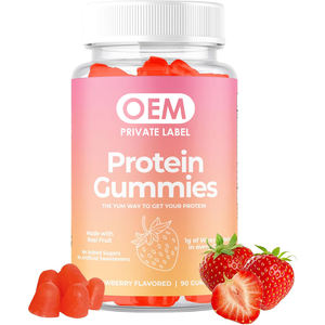חלבון ללא סוכר gummies-תוסף בריאות חלבון גבוה עבור גברים ונשים | צמח על בסיס סיבי | סיבי gummies למבוגרים - Product Image 1