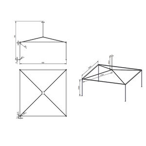 Tentes extensibles de haute qualité pour les fêtes, les mariages en plein air, les événements, les événements, tentes de pagode imperméables, portables pour le sport - Product Image 6