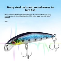 Leurre artificiel dur Daoyu 6cm 4g Micro-organisme Minnow à coulée lente en ABS pour eau douce
