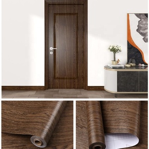 Paneles de pared autoadhesivos de <span class=keywords><strong>vinilo</strong></span> de PVC de grano de madera papel tapiz de 4 pies papel de Contacto para Pegatinas de puerta para escalera <span class=keywords><strong>baño</strong></span> 120CM de ancho - Product Image 4
