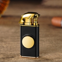 Vente de gros Briquet dragon rechargeable pas cher personnalisé Torche flamme double jet coupe-vent