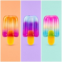 Jouet Squishy en Silicone Arc-en-ciel en Forme de Sucette, 24 Pièces, Gelée Translucide aux Couleurs Dégradées pour Cadeaux de Fête d'Enfants et Sacs Cadeaux