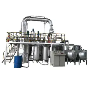 PLC High Vacuum Black Engine Waste Oil Recycling To Diesel Machine