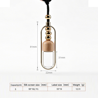 Flacon en verre suspendu pour diffuseur d'arômes de voiture, vide, transparent, 5ml 10ml, pour huiles essentielles, aromathérapie, parfum, pendentif, flacons