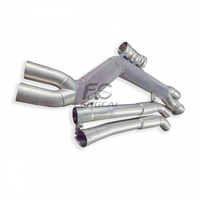 Système d'échappement de course personnalisé pour BMW, tube intermédiaire G80 M3 G82 M4 S58, grand diamètre de tuyau 4 pouces (101 mm), résonateur, amélioration du son du véhicule
