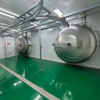 Industriële 2000 kg automatische fruitlyofilisator vriesdroogmachine SUS304 roestvrij staal 600 kW vermogen uitstekende voedselverwerking
