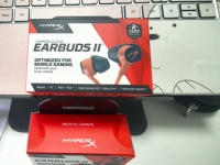 Écouteurs HyperX Earbuds II Gaming filaires intra-auriculaires avec microphone, étanchéité IPX3, chipset Realtek, transducteur dynamique, interface 3,5 mm, sans bruit