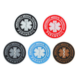 Parche médico <span class=keywords><strong>de</strong></span> PVC suave con logotipo 3D personalizado insignia <span class=keywords><strong>de</strong></span> Paramédico <span class=keywords><strong>de</strong></span> rescate cruzado <span class=keywords><strong>de</strong></span> goma con gancho y lazo - Product Image 4