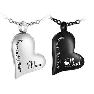 Forever in My Heart - Urn collana per ceneri ciondolo cremazione ceneri in acciaio inossidabile gioielli <span class=keywords><strong>regalo</strong></span> per papà mamma papà marito <span class=keywords><strong>moglie</strong></span> - Product Image 1