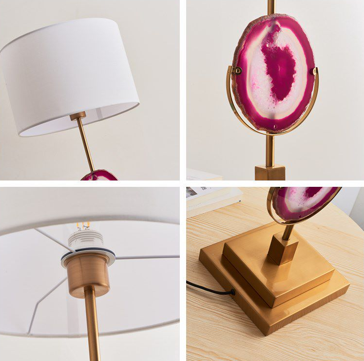 Living room lighting decoration chandeliers pendant lights luxury colored agate chandelier