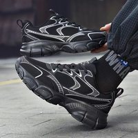 OEM ODM personnalisation complète de la conception de logo argent mode semelle épaisse chaussure de basket-ball de course à pied pour hommes