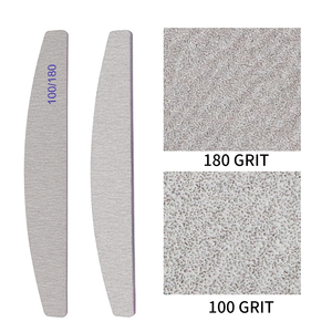 Gray Half Moon Sanding <b>Nail</b> <b>File</b> Thick Rubber Plate <b>File</b> for <b>Nail</b> Art Manicure - Product Image 3
