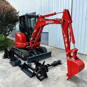 Excavator Mini Kubota Mesin Pertanian Laris Manis 1.2 Ton 1.8 Ton, Excavator INFRONT 3.5 Ton, Excavator Diesel Kecil Harga Terjangkau - Product Image 2