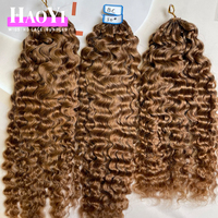Extensiones de Cabello Humano Remy Camboyano para Trenzas de Ganchillo, con Anillo de Pluma, Paquetes de Cabello Humano Natural para Salón