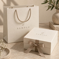 Sacs Shopping Papier Luxe Haut de Gamme Imprimés Numériquement et Boîte Cadeau Magnétique Personnalisée pour Parfum ou Mariage