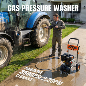 New Portable Commercial Heavy Duty High 3500 Psi Stainless Steel <b>Car</b> Wash Shop Surface Cleaner 25 Ft - Product Image 1