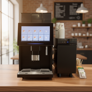 เครื่องชงกาแฟอัตโนมัติเชิงพาณิชย์รุ่น LE330A แบบ <span class=keywords><strong>Bean</strong></span>-to-Cup พร้อมช่องใส่เมล็ดกาแฟคู่ และฟังก์ชั่นทำฟองนมสด - Product Image 5