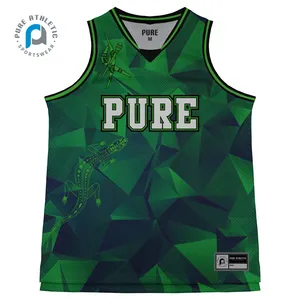 Maillot de basket-ball personnalisé PURE nbaa maillots d'entraînement de basket-ball uniformes de qualité supérieure ensemble maillot de sublimation design pour les filles