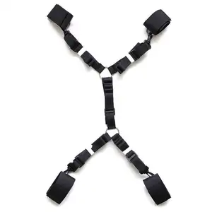 Sex Product Fur Strap Bed SM Fetish bdsm Bondage Restraint for Couples Sex Game Adults Tied Sleeve Strap on Harness Belt