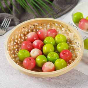 Miniature simulated apples, green apples, red apples, simulated fruit, <b>backpacks</b>, car keychains, pendants - Product Image 2