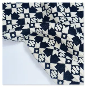 LA Fashion – tissu jacquard double face tricoté, tissu jacquard tricoté pour matelas, polyester spandex pour robes