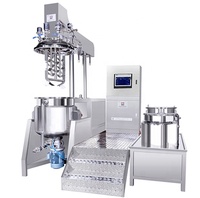 Machine d'émulsifiant d'homogénéisation sous vide à haut cisaillement de cosmétiques alimentaires de mayonnaise de chauffage à la vapeur 500L