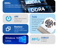 Betrouwbare Structuur I3/i5/i7 4e - 13e generatie Business Mini PC Win 7/10/11 Linux Kleine Computer PC Realtek RTL8111 SATA/NVMe