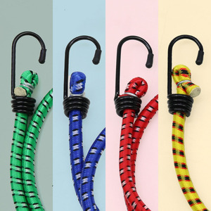 Cordes et sangles élastiques en latex robustes de 40 cm, 60 cm, 80 cm, 100 cm, 8 mm avec crochets en acier pour voiture, kayak, bateau, camping - Product Image 4