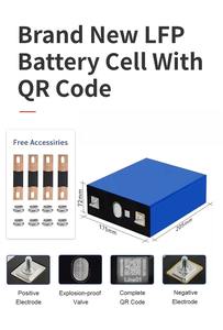 全新 V3 级 A+ Lf280k 280Ah 8000 次循环 3.2V Ev LF280K Lifepo4 电池 欧盟波兰库存，用于储能系统 - Product Image 2