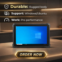 Tableta Industrial Resistente de 10 Pulgadas con Windows 11, 8GB, 256GB, Procesador Intel, Wi-Fi, Resistente al Agua, para Diseño, Aprendizaje y Educación